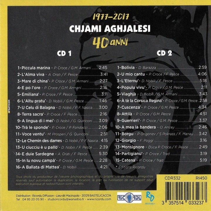Chjami Aghjalesi 40 Anni
