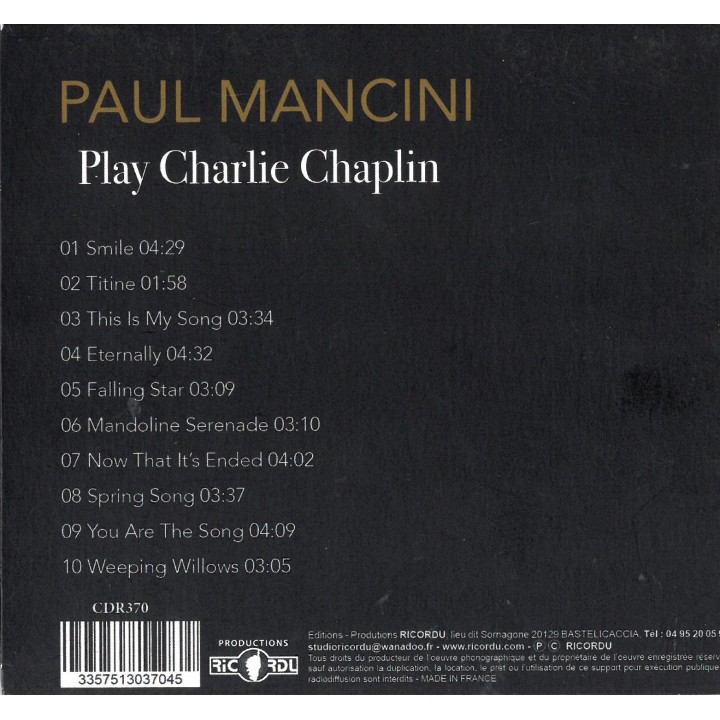 Paul MANCINI - PLAY CHARLIE CHAPLIN